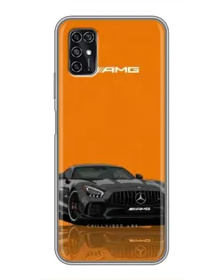 Чехол для ZTE Blade V2020 Smart с картинкой «Оранжевый Mercedes AMG»