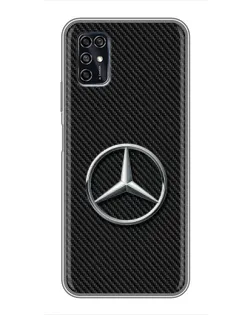 Чохол для ZTE Blade V2020 Smart з картинкою «Карбоновий Mercedes стиль»
