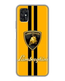 Чохол для ZTE Blade V2020 Smart з картинкою «Lamborghini Stripe жовтий»