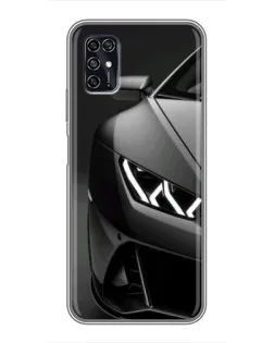 Чохол для ZTE Blade V2020 Smart з картинкою «Lamborghini фари деталізація»