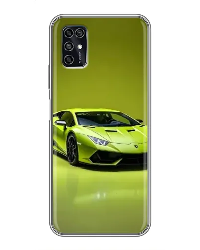 Чохол для ZTE Blade V2020 Smart з картинкою «Салатовий Lamborghini Huracan»