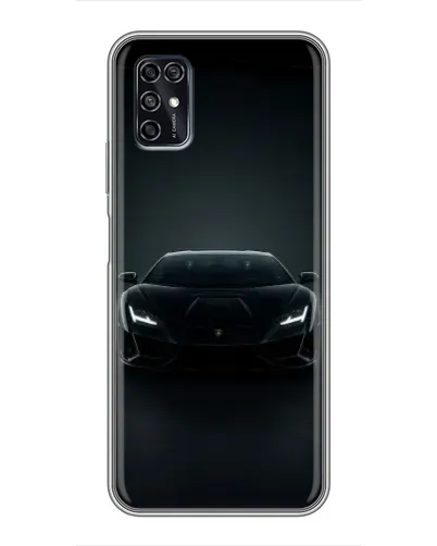 Чохол для ZTE Blade V2020 Smart з картинкою «Чорний Lamborghini Aventador»