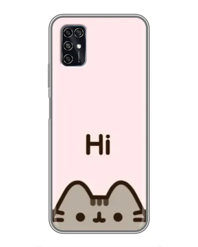 Чехол для ZTE Blade V2020 Smart с картинкой «Пушин говорит Hi» Чехол для ZTE Blade V2020 Smart с картинкой «Пушин говорит Hi»