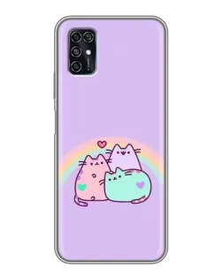 Чехол для ZTE Blade V2020 Smart с картинкой «Радужные Пушины»