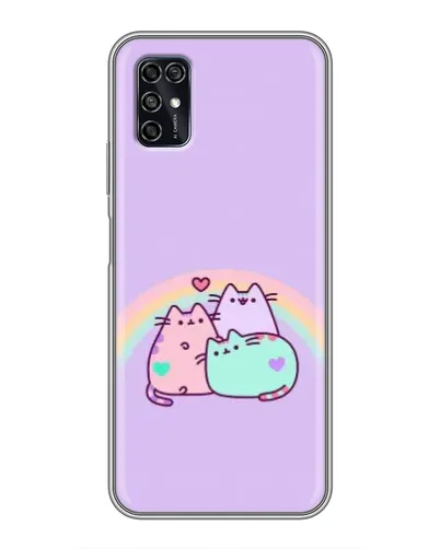 Чехол для ZTE Blade V2020 Smart с картинкой «Радужные Пушины» Чехол для ZTE Blade V2020 Smart с картинкой «Радужные Пушины»