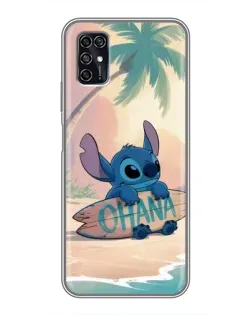 Чехол для ZTE Blade V2020 Smart с картинкой «Стич на серфе»