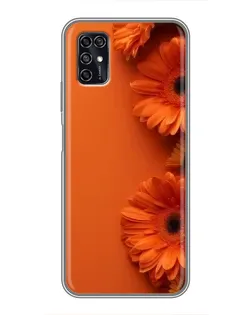 Чехол для ZTE Blade V2020 Smart с картинкой «Оранжевые герберы»
