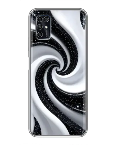 Чехол для ZTE Blade V2020 Smart с картинкой «Черно-белая спираль» Чехол для ZTE Blade V2020 Smart с картинкой «Черно-белая спираль»