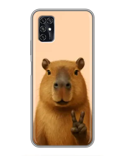 Чехол для ZTE Blade V2020 Smart с картинкой «Капибара виктория»
