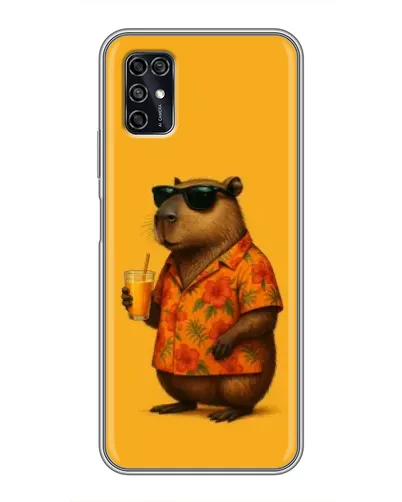Чехол для ZTE Blade V2020 Smart с картинкой «Капибара на отдыхе»