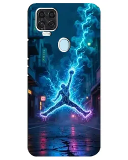 Чехол для ZTE Blade V2020 с картинкой «Jordan Gold Jumpman»