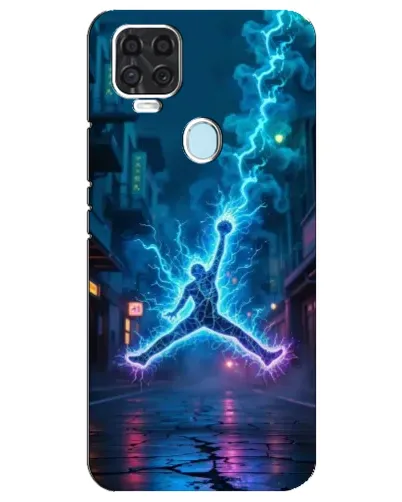 Чехол для ZTE Blade V2020 с картинкой «Jordan Gold Jumpman»