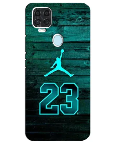 Чехол для ZTE Blade V2020 с картинкой «Jordan Cyan 23»
