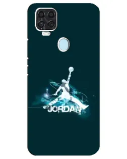 Чехол для ZTE Blade V2020 с картинкой «Jordan Blue Fire»