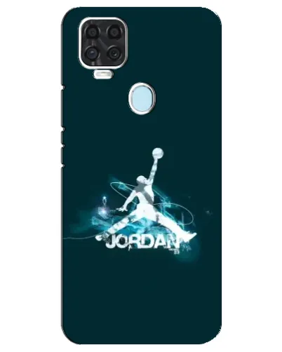 Чехол для ZTE Blade V2020 с картинкой «Jordan Blue Fire»