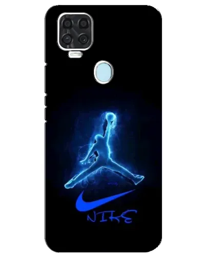 Чехол для ZTE Blade V2020 с картинкой «Jordan Neon Blue»