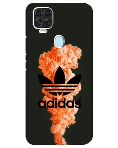 Чехол для ZTE Blade V2020 с картинкой «Оранжевый дым Adidas»