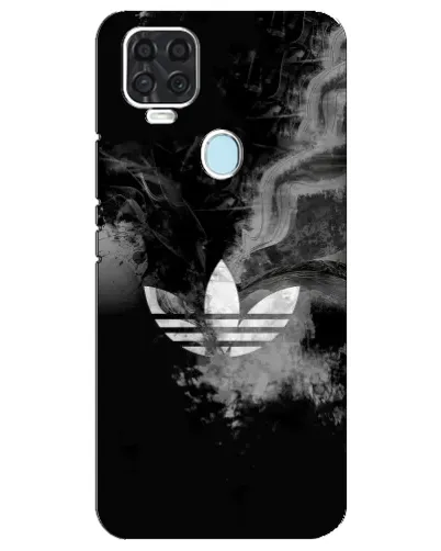 Чехол для ZTE Blade V2020 с картинкой «Абстрактный дым Adidas»