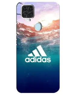 Чехол для ZTE Blade V2020 с картинкой «Океанская глубина адидас»