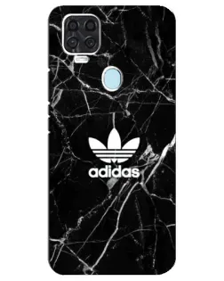 Чехол для ZTE Blade V2020 с картинкой «Белый мрамор Adidas»