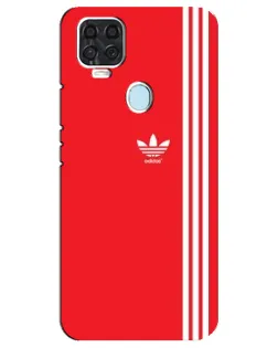 Чехол для ZTE Blade V2020 с картинкой «Красный минимализм Adidas»