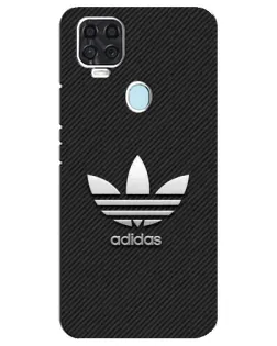 Чехол для ZTE Blade V2020 с картинкой «Adidas Карбоновая текстура»