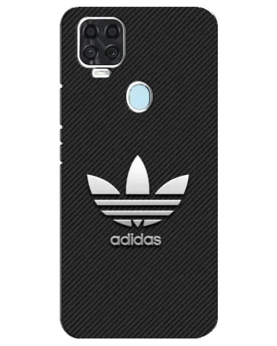 Чехол для ZTE Blade V2020 с картинкой «Adidas Карбоновая текстура»