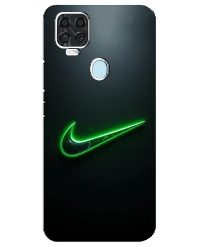 Чехол для ZTE Blade V2020 с картинкой «Неоновый контур Nike»