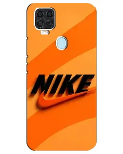 Чехол для ZTE Blade V2020 с картинкой «Оранжевый драйв Nike»