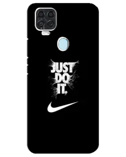 Чехол для ZTE Blade V2020 с картинкой «Текстовый принт Nike»