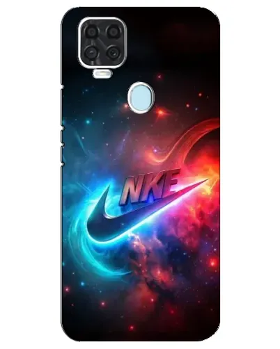 Чехол для ZTE Blade V2020 с картинкой «Огненный логотип Nike»