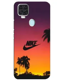 Чехол для ZTE Blade V2020 с картинкой «Nike на закате солнца»