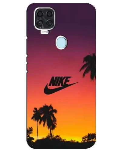Чехол для ZTE Blade V2020 с картинкой «Nike на закате солнца»