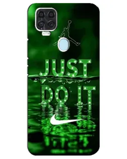 Чехол для ZTE Blade V2020 с картинкой «Зеленый неоновый Nike»
