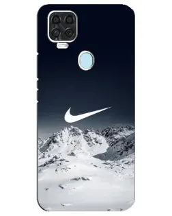 Чехол для ZTE Blade V2020 с картинкой «Nike — зимние горы»