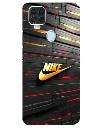 Чехол для ZTE Blade V2020 с картинкой «Золотой Nike на металле»