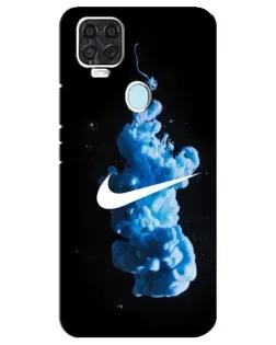 Чехол для ZTE Blade V2020 с картинкой «Nike и синий дым»