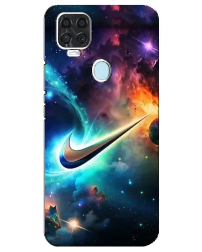 Чехол для ZTE Blade V2020 с картинкой «Космический Nike Swoosh»