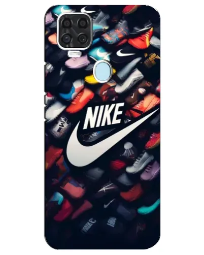 Чехол для ZTE Blade V2020 с картинкой «Коллекция кроссовок Nike»
