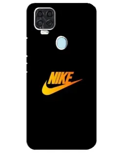 Чехол для ZTE Blade V2020 с картинкой «Золотой логотип Nike»