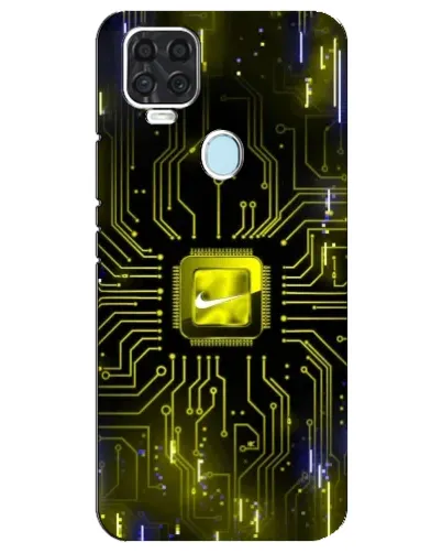 Чехол для ZTE Blade V2020 с картинкой «Nike — золотая искра»