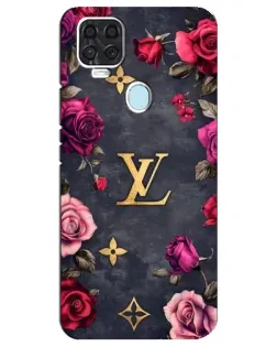 Чехол для ZTE Blade V2020 с картинкой «Цветочный Louis Vuitton»