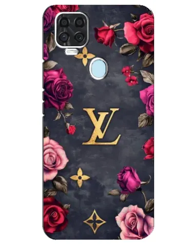 Чехол для ZTE Blade V2020 с картинкой «Цветочный Louis Vuitton»