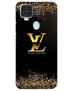Чехол для ZTE Blade V2020 с картинкой «LV — золотые искры»