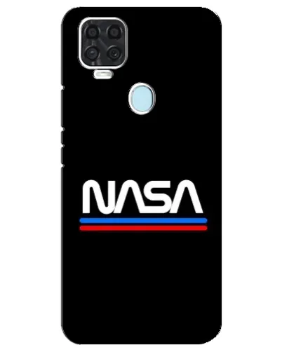 Чехол для ZTE Blade V2020 с картинкой «NASA — классика Red Blue»