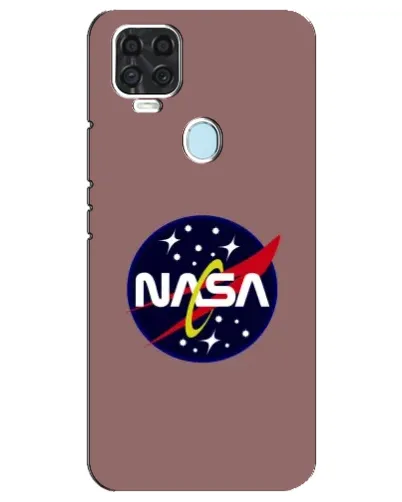 Чехол для ZTE Blade V2020 с картинкой «NASA — ретро космос»