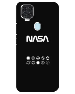 Чехол для ZTE Blade V2020 с картинкой «NASA — технический принт»