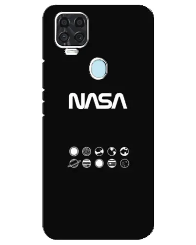Чехол для ZTE Blade V2020 с картинкой «NASA — технический принт»