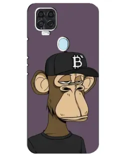 Чехол для ZTE Blade V2020 с картинкой «Bored Ape в кепке»