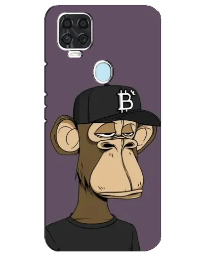 Чехол для ZTE Blade V2020 с картинкой «Bored Ape в кепке»